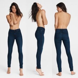 Rag & Bone Nina High-Rise Skinny Jeans in Bayview, Size 26